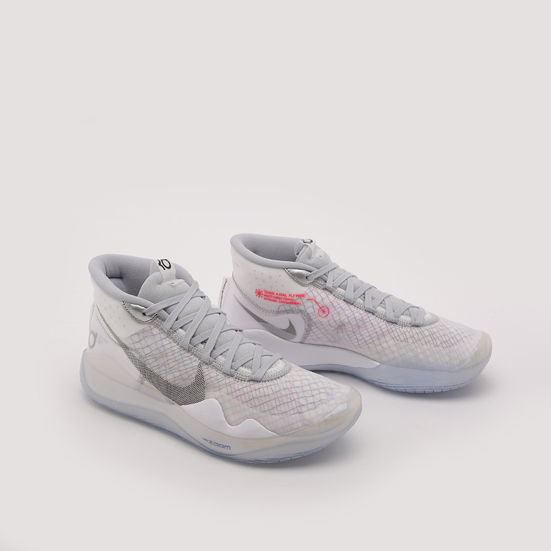  белые баскетбольные кроссовки Nike Zoom KD12 NRG CK1195-101 - цена, описание, фото 1